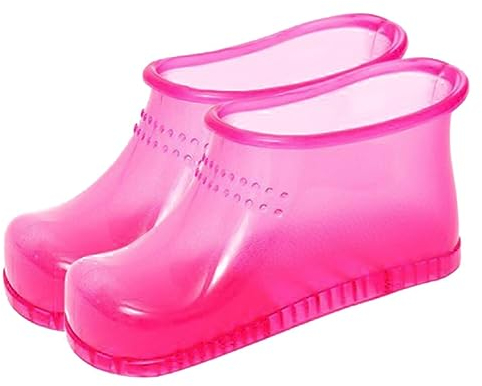 SOLUSTRE 1 Paar Fußbad-Schuhe Fuß-Spa-Eimer-Maschine Fußmassage-Stiefel Flasche Pediküre-Wanne Fußbad-Eimer-Schuhe Schuh-Slipper Stiefeletten Für Füße Heim-Fußbecken Pvc-Fußsohle