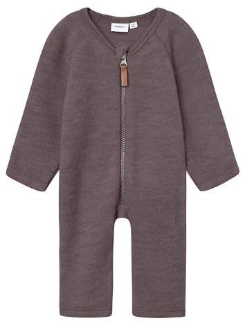 NAME IT NBFWMINO Wool Bru LS Suit Noos Ghette, Lila, 68 neonata