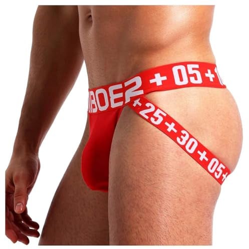 Alienjoy Herren Jockstrap String Tanga Sexy Unterwäsche Baumwolle Männer Slips Thong G-Strings Sport Jock Strap Unterhosen