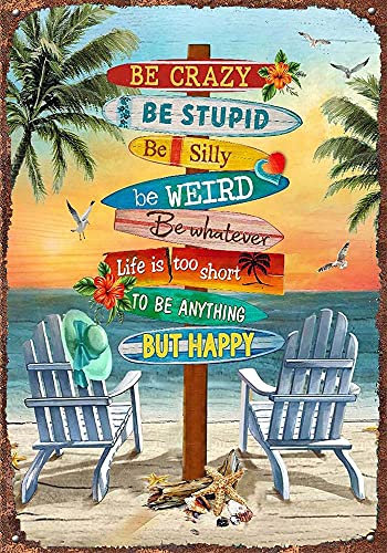 Retro Blechschilder Vintage Schilder Strand Leinwand Druck Surfbretter 20,3 x 30,5 cm