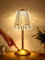 One Fire Touch Bedside Lamps, Upgraded 3200mAh Rechargeable Table Lamp, 10-Way Dimmable, 3 Colors Battery Operated, Cordless Small Lamps for Bedroom and Living Room
