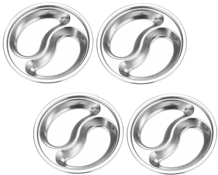 Ciieeo 8 Pcs Soucoupe Inox Dip Assiette Inox