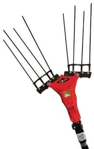 VALGARDEN Abbacchiatore a batteria K3 SUPER X3, 33 V, 8 astine fibra di carbonio, 500 W, Made in Italy, Asta 180-300 cm, Rosso, Colorato