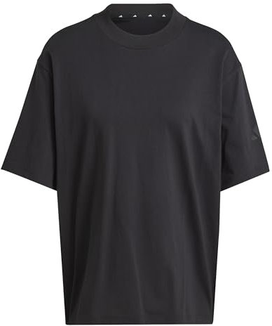 adidas Women's Essentials Contemporary Logo Boyfriend T-Shirt, Black, M