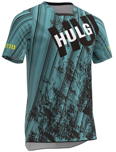 Mountainbike Shirt MTB Downhill Freeride I Fahrrad Trikots Herren Damen I Jersey atmungsaktiv, schnelltrocknend I Radtrikot Kurzarm (AIM013,XL)