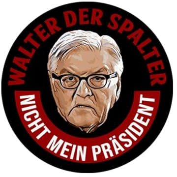 Sammys Shirt Store Walter der Spalter-Nicht Mein Präsident Aufkleber 10 cm