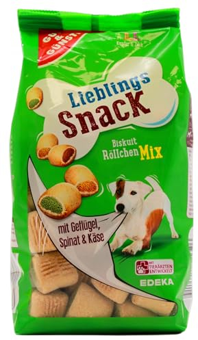 Gut & Günstig lieblings Snack Hundekuchen Biskuit Röllchen Mix, 6er Pack (6 x 400g)