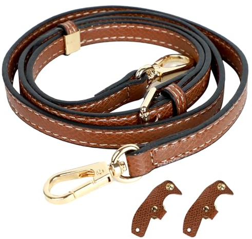 JOLIGAEA Verstellbarer Schultergurt, Schulterriemen aus Leder, Schultergurt für Longchamp Tasche Damen, Mini Bag Straps, Einstellbarer Taschengurt ohne Stanzen von Löchern