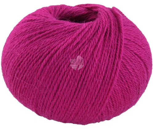 LANA GROSSA Natural Lama Fine | Feine Baby-Lama Fasern klassisch verzwirnt | Handstrickgarn aus 100% Lama (Baby) | 50g Wolle zum Stricken & Häkeln | 150m Garn FB103