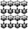 Golf Shoe Spikes - 16Pcs Golf Shoe Studs, Replacement Bulk Cleats Spikes | Anti-Slip, Easy Install