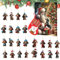 Dackel Hund Adventskalender 2024, Weihnachts-Countdown-Kalender 2024, 24 Tage Weihnachten Sammlerstück Lustiges Hunde-Set, alberner und süßer Dackel Spielzeug Adventskalender (C)