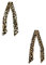 Xvbhaq 2 Stück Schal Damen, Leopardenmuster, 90cm, Schmale Krawatte, Seidenschal, Haarband, Dekorieren für Haare, Taschen
