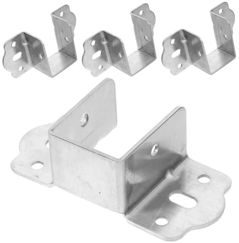 Möbelverbinder Bettgeländer Bettbeschlag 4 Stück Querträgerrahmenhalterung Bettrahmen U-förmige Halterung Etagenbetthalterungen Bettgitterhalterungen Bettbeschläge Halterungen für Holzrahmen für Bett