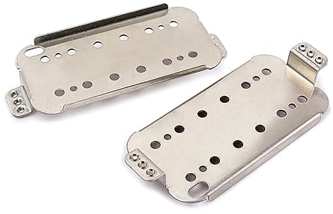 COOPHYA 2stücke Guitar Neck Humbucker Pickup Base Plate Set Gitarre Langlebig Aus Cupronickel Für Passend Für Doppel-humbucker-ersatzteile Optimale Leistung