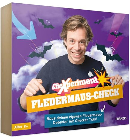 FRANZIS 67248 - CheXperiment - Fledermaus Check - Entdecke mit Checker Tobi die Welt der Fledermäuse und baue deinen eigenen Fledermausdetektor!