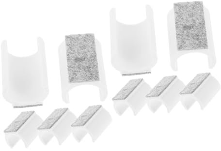 STOBOK 2 Sätze Bodenmatte Nicht Bodenschoner Für Schaukelstühle Bein-bodenschoner Möbelauflagen Unterlage Möbelpolster Für Stuhlbeine Rohrschelle Gefühlt Weiß 5 Stücke * 2