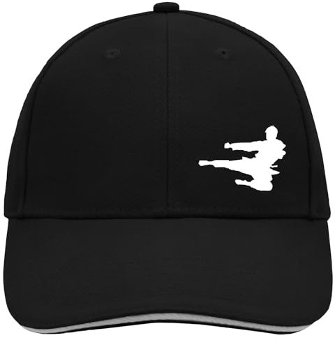 Huuraa Cappy Mütze Karate Silhouette Geschenk