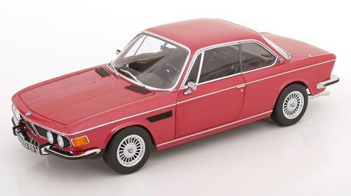 KK Scale KKDC120192A - 3.0 CSI E9 Red Metallic with Alpina Rims 1971 - Scale 1/12 - Model Car