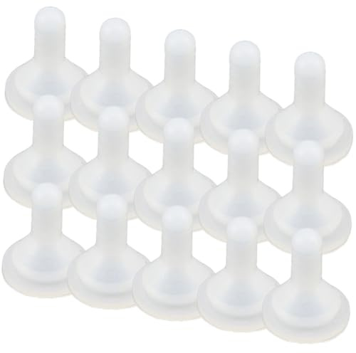 VALICLUD 20 Stück Silikon Nuckel für Kleintiere Weiche und Komfortable Welpen Trinkhilfe Installieren für Katzenbaby Flasche und Kleintier Zubehör