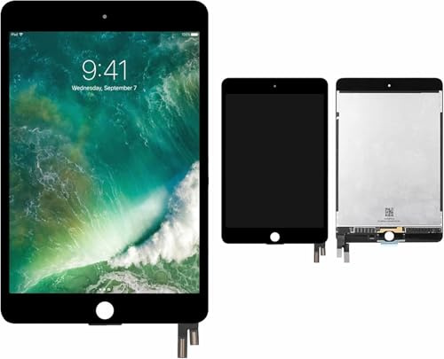 DISPLAY LCD + TOUCH SCREEN ricambio compatibile per iPad Mini 4 Nero | (2015) Modelli A1538 e A1550 | Schermo Retina 7.9 Pollici (4a Gen)