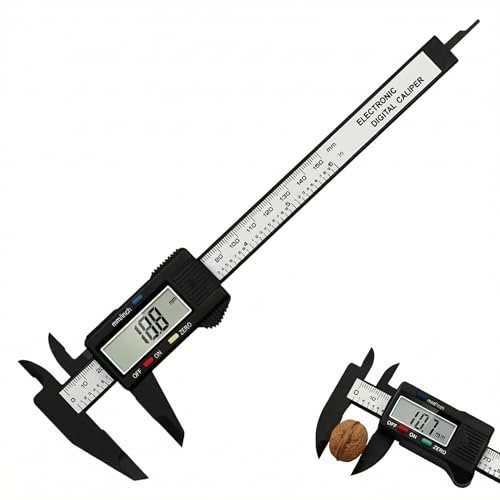 Digital Vernier Caliper 150mm Electronic Micrometer Caliper | Measuring Calipers Tool Gauge Inch/Millimeter Conversion with Large LCD Screen for Jewelry Woodworking DIY Household