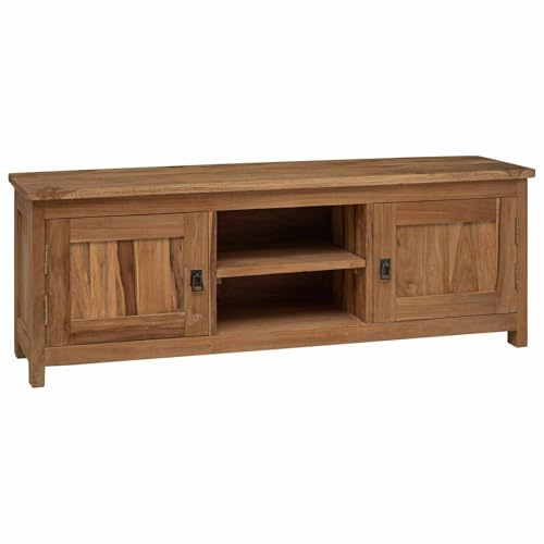 Mobile TV 110 x 30 x 40 cm Naturale Legno di teak solido,Mobili TV-42024248