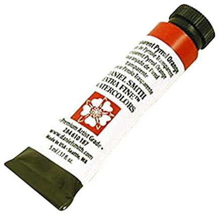 Daniel Smith Extra Fine Watercolor Paint, 5ml Tube, Transparent Pyrrol Orange, 284610187, 0.17 Fl Oz (Pack of 1)