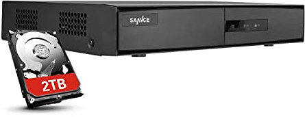 SANNCE TVI 1080P Lite 16 Canali Network Digital Video Recorder Video Sorveglianza Videoregistratore CCTV DVR/HVR/NVR Sicurezza di Sistema Playback 4CH Email Allarme Manuale Italiano 2TB HDD