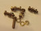 M4X16 BRASS PAN HEAD BOLTS NUTS & WASHERS (PACK 0F 5) BRASS SET SCREWS X5