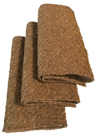 Anzuchtmatte aus 100% Kokos, 100 x 50 cm, ca. 7 mm dick, 3er Pack (EUR 6,97/Stück), geeignet zur Anzucht von z.B. Keimsprossen und Kresse (Microgreens), Pflanzgefäße,100% biologisch abbaubar