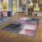 Designer Teppich Modern Wohnzimmer Schlafzimmer Esszimmer Kurzflor Brilliant Grau Rot Verlauf