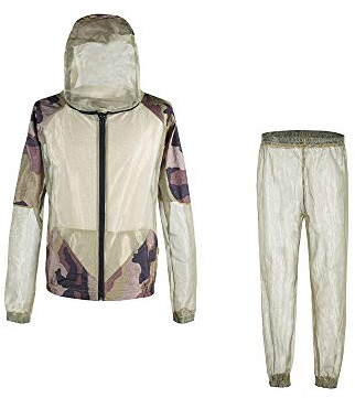 DETECH Outdoor Sport Angeln Kleidung Anti Moskito Anzug Männer Camping Trocknen Schnell Breathable mit Kapuze Net Mesh Jacke Hosen