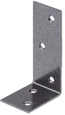 Alberts 301590 DURAVIS® Balkenwinkel | ungleichschenklig | schwarzdiamant duplexbeschichtet | Größe 40 x 80 x 30 mm