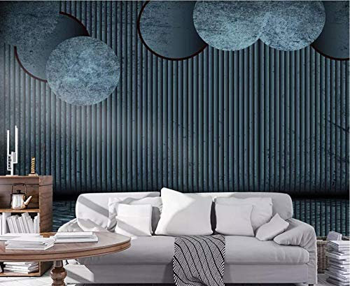 Tapete 3D Wandbild Mode Kreis Industrie Fototapete 3D Effekt Vliestapete Wohnzimmer Wanddeko