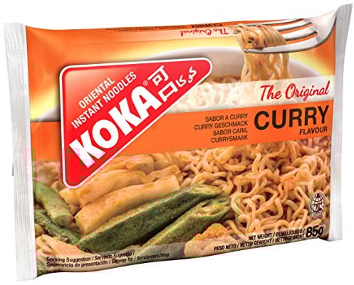 Koka Original Curry Flavour Oriental Style Instant Noodles 30 Packets of 85 g