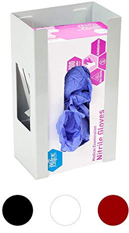 eHomeA2Z Distributeur de gants magnétique blanc de qualité commerciale pour réfrigérateur, bureau, garage, cuisine, hôpital, boîte à outils (1, blanc)
