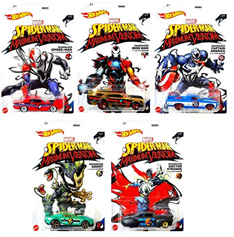 Venomized Exclusive Marvel Maximum Venom Series Bundled with Captain America / Spider-Man / Iron Man / Doctor Strange / Groot 5 Items
