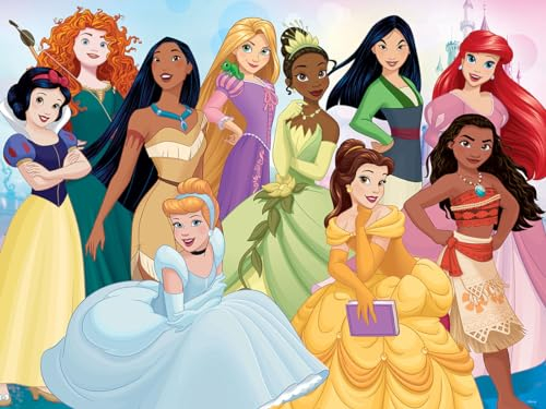 PRIME 3D | Disney Princess | 3D Lenticular Jigsaw Puzzle | 61cm x 46cm - 200 pcs | Games & Puzzles | Ages 6+