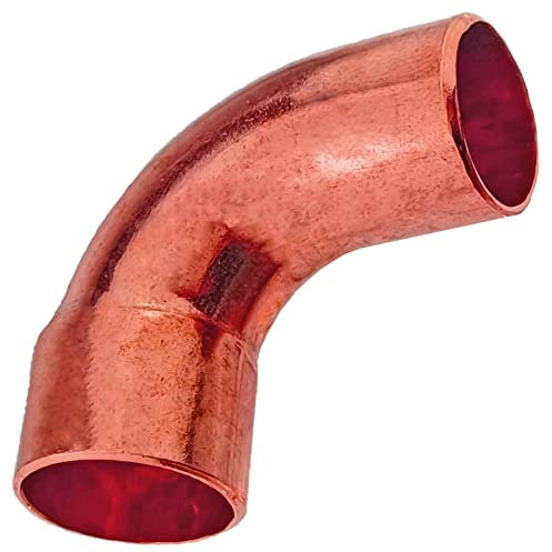 Löt Fitting alle Sorten | Kupfer Rotguss | Winkel Bogen Übergang T-Stück Zubehör | 10-35 mm >>> Kupfer Bogen 90 Grad (i-a) 18mm