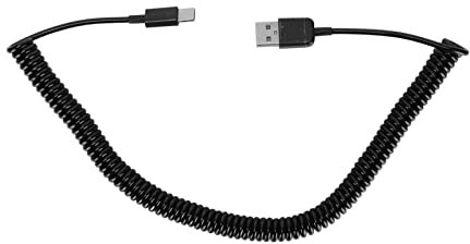 Câble USB C Spiralé Type-C, Type C vers USB 2.0 Câbles Spiralés Mâles Câble de USB C Rétractable