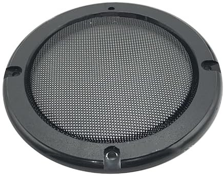 Altavoz Rejilla Cubierta, Rejilla del Altavoz de Coche Tela a Prueba de Polvo Redonda de Malla Círculo Subwoofer Guardia Protector, 4 Pulgada