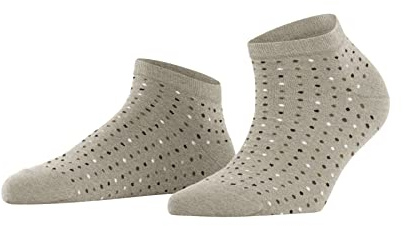 FALKE Damen Multispot Sneakersocken atmungsaktive nachhaltige Baumwolle verstärkte Damensneakersocken kurz modisch hautfreundlich langlebig strapazierfähig gepunktet 1 Paar | mit feinen Pünktchen