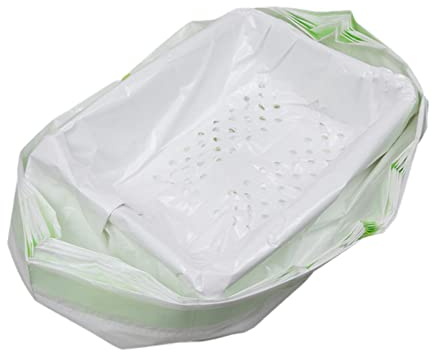 zhouwen Sifting Cat Litter Bag | Drawstring Design Shovel-Free Litter Box Liners,Reusable Multi-Functional Cat Litter Tray Sifter Bag Pet Supplies