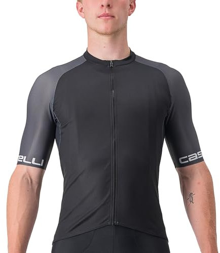 CASTELLI 4522025-385 ENTRATA VI Jersey Men's T-Shirt Light Black/Dark Gray-Ivory XL