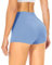 TNNZEET Radlerhose Damen Hohe Taille Shorts Bauchweg Hotpants Kurze Sporthose Leggings Boxershorts für Yoga Gym (Hellblau,XS)