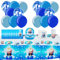 Décoration Anniversaire 106 Pcs,Fête Vaisselle ,Ballon Anniversaire,Nappe Anniversaire,Assiette,Sac Cadeau,Tasse,Serviette Papier,Décoration de Anniversaire