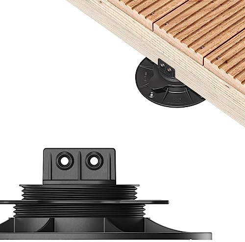 200x LANGFIT® Stelzlager M für Terrassendielen – Stufenlos höhenverstellbar von 18-36mm – Für Unterkonstruktionen aus Holz, WPC, Alu – Made in Germany