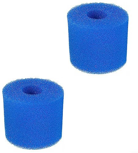 URPIZY 2 spugne di Ricambio in Schiuma per Filtro per Piscina per Intex di Tipo I, Lavabili, riutilizzabili