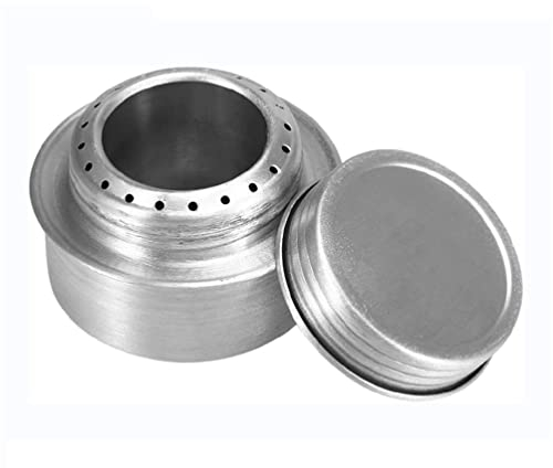 Mini réchaud à alcool de camping pour la randonnée - Mini réchaud à alcool portable - En alliage d'aluminium - Mini réchaud à alcool