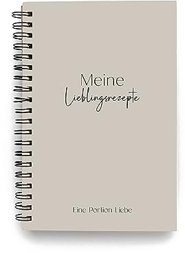 Rezeptbuch A5 zum Ausfüllen mit eigenen Rezepten | Kochbuch | eigene Rezeptsammlung | Kochbuch zum ausfüllen | Ringbuch A5 | Rezeptblock [Ring-bound]